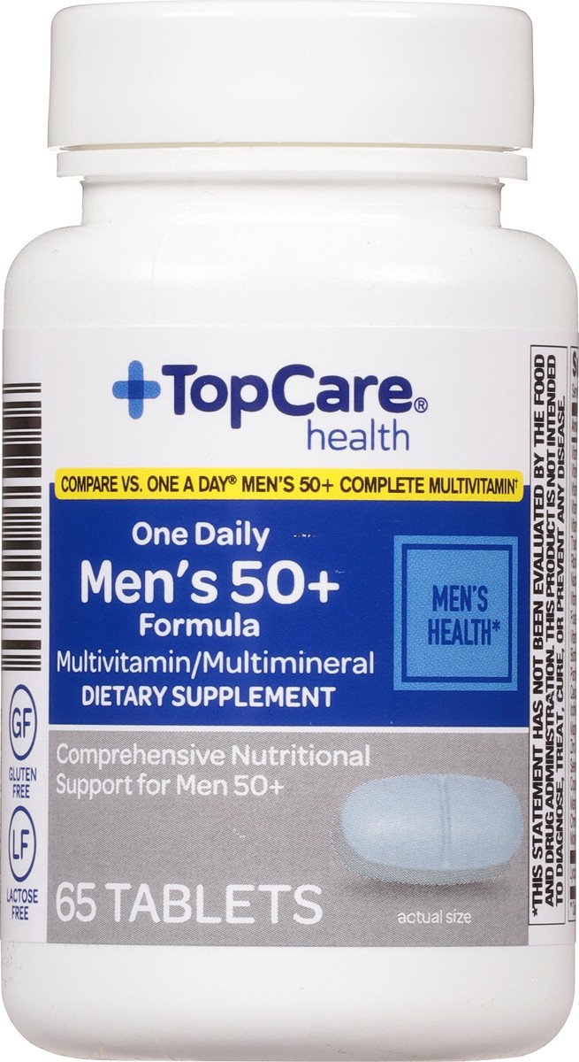 slide 7 of 9, TopCare Vitamins Mens 50+, 65 ct