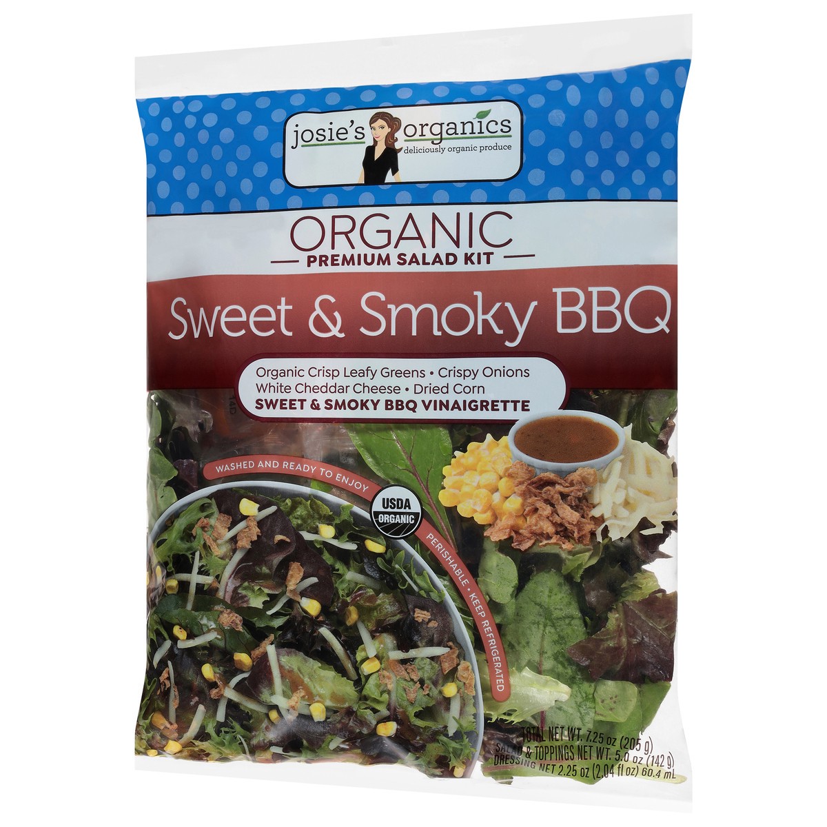 slide 3 of 4, Josie's Organics Organic Premium Sweet & Smoky BBQ Salad Kit 1 Kit, 1 ct