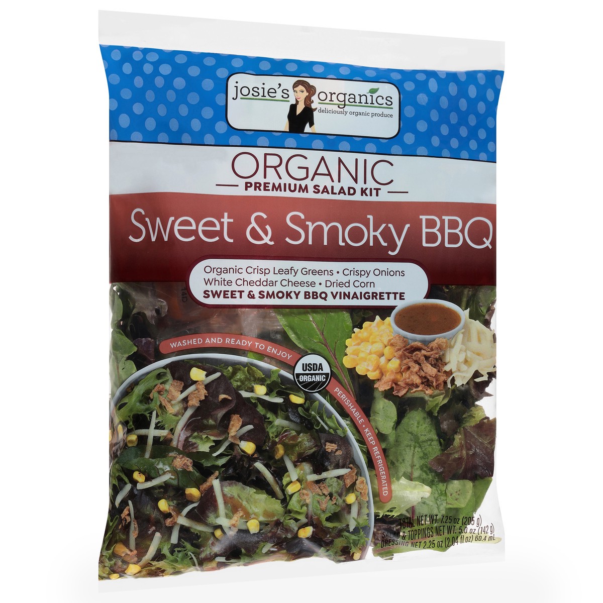 slide 4 of 4, Josie's Organics Organic Premium Sweet & Smoky BBQ Salad Kit 1 Kit, 1 ct