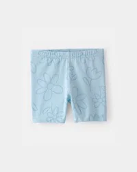 Carter's Baby Girl Floral Ladybug Bike Shorts - Blue - 24M