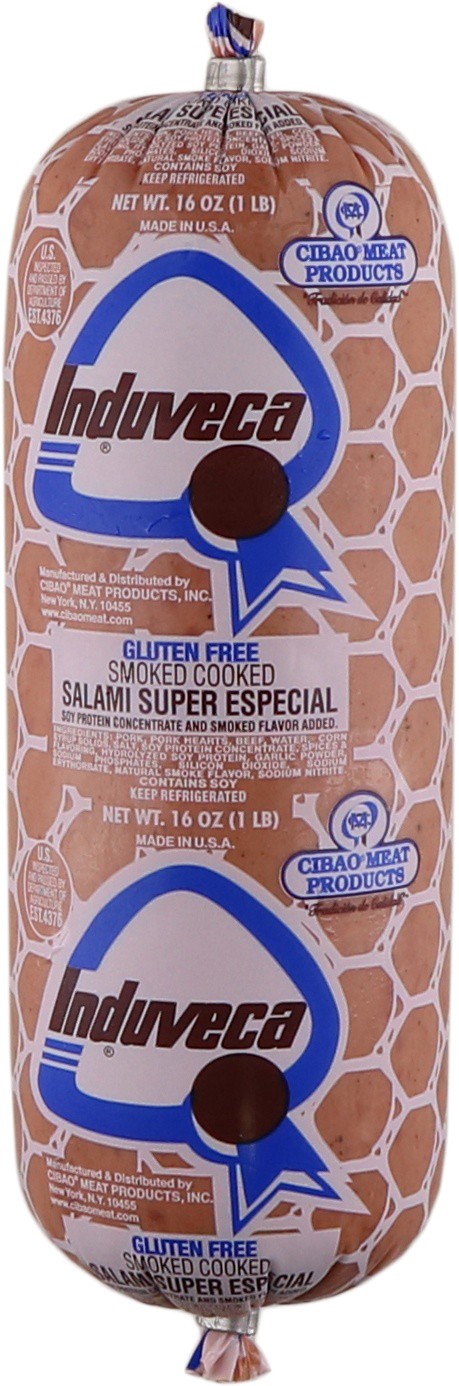 slide 1 of 1, Induveca Salami Super Especial, 16 oz