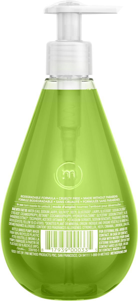 slide 2 of 3, method Gel Hand Soap, Green Tea + Aloe, 12 Ounce, 12 fl oz