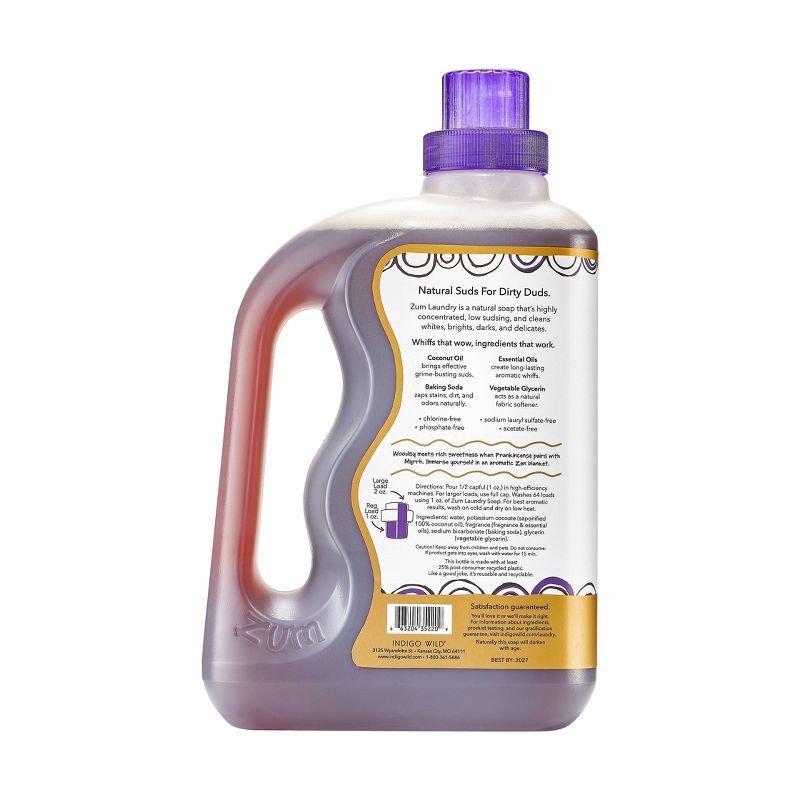 slide 2 of 3, Zum Frankincense & Myrrh Laundry Soap 64 fl oz, 64 fl oz