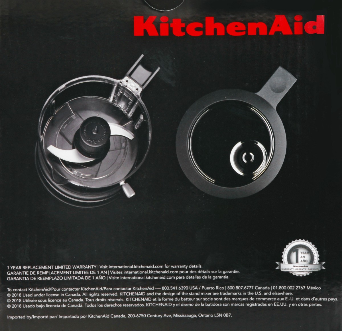 slide 3 of 10, KitchenAid Matte Black Mini Food Chopper, 3.5 cups