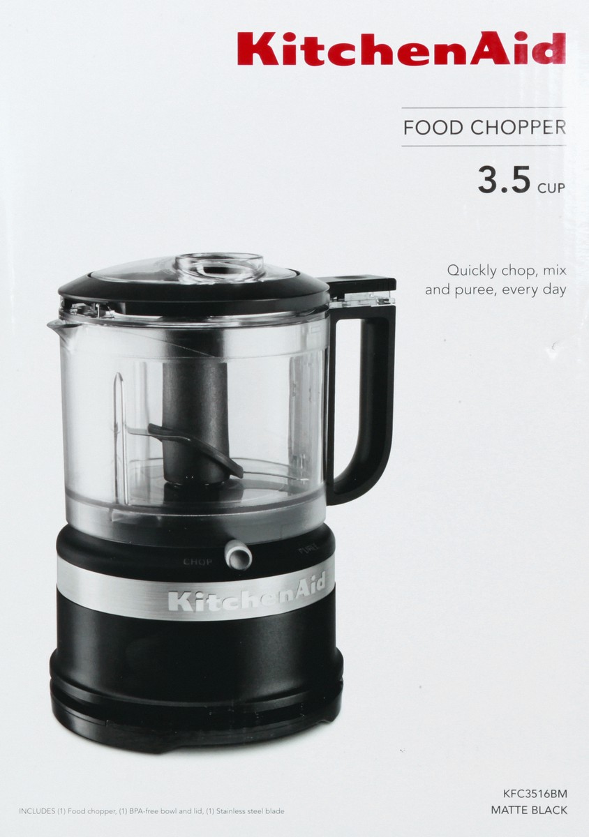 slide 4 of 10, KitchenAid Matte Black Mini Food Chopper, 3.5 cups