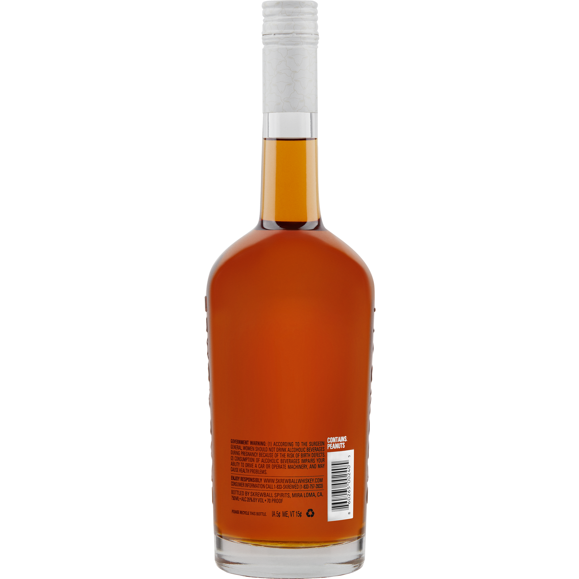 slide 2 of 10, Skrewball Peanut Butter Whiskey with Natural Flavors, 750 mL Bottle, 35% ABV, 750 ml