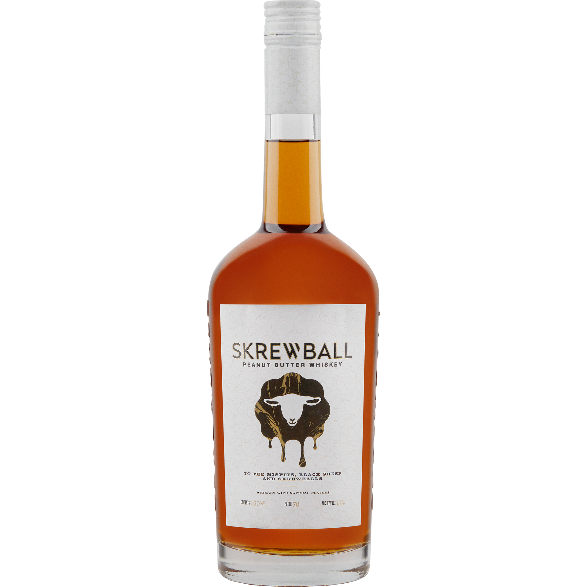 slide 1 of 10, Skrewball Peanut Butter Whiskey with Natural Flavors, 750 mL Bottle, 35% ABV, 750 ml