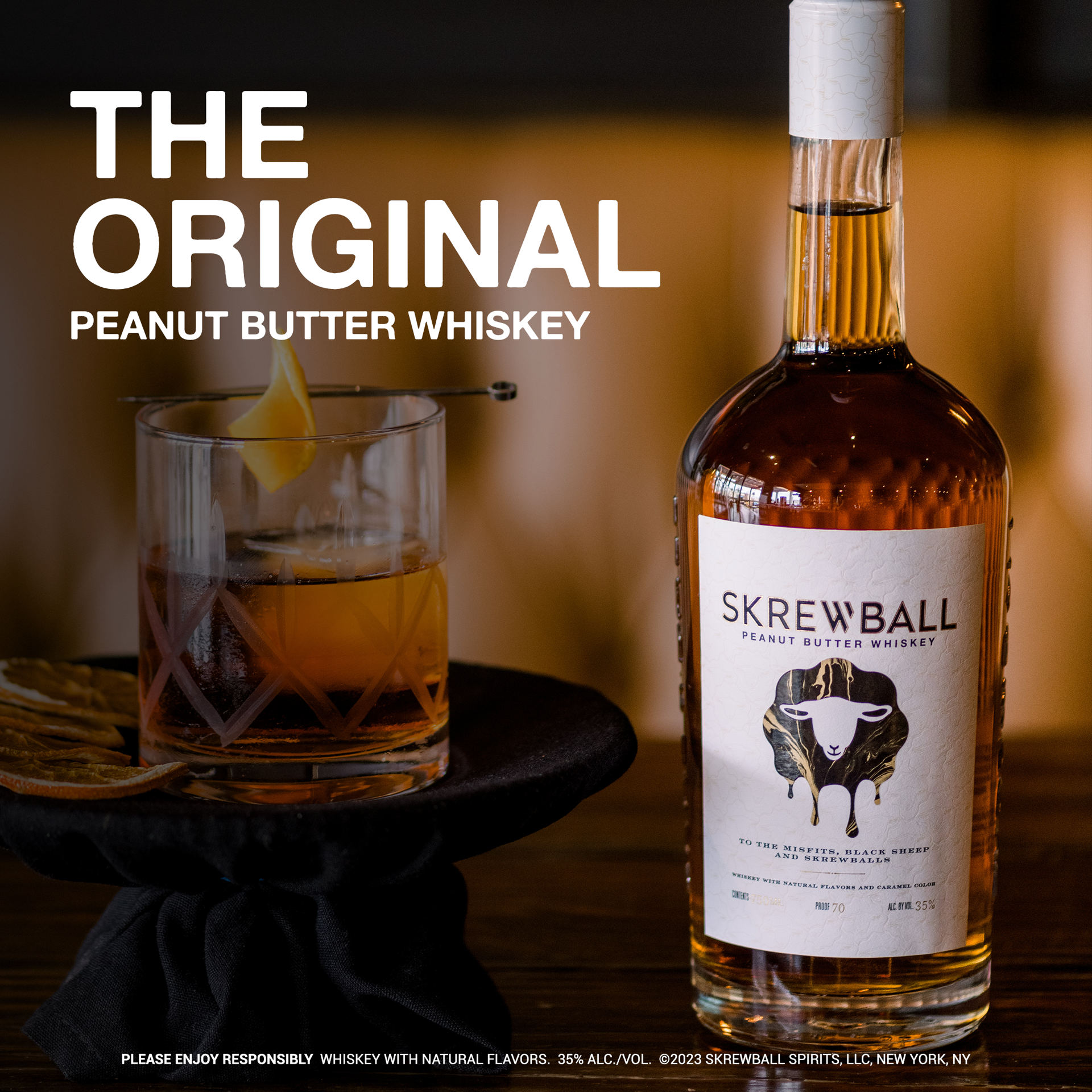 slide 6 of 10, Skrewball Peanut Butter Whiskey with Natural Flavors, 750 mL Bottle, 35% ABV, 750 ml