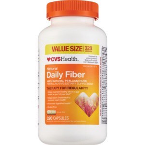 slide 1 of 1, CVS Health Natural Daily Fiber Capsules, 320ct, 320 ct