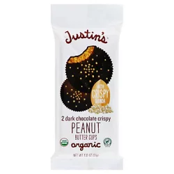 Justin''s Dark Chocolate Crispy Peanut Butter Cups