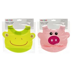 Kolorae Animal Friends Silicone Bib, Assorted Styles