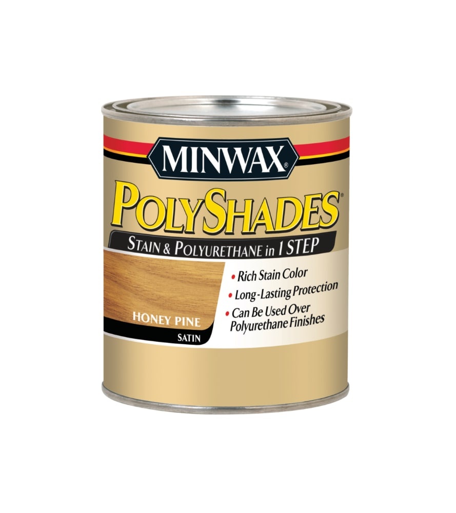 slide 1 of 1, Minwax Polyshades Satin - Honey Pine - 1 Pint, 1 qt