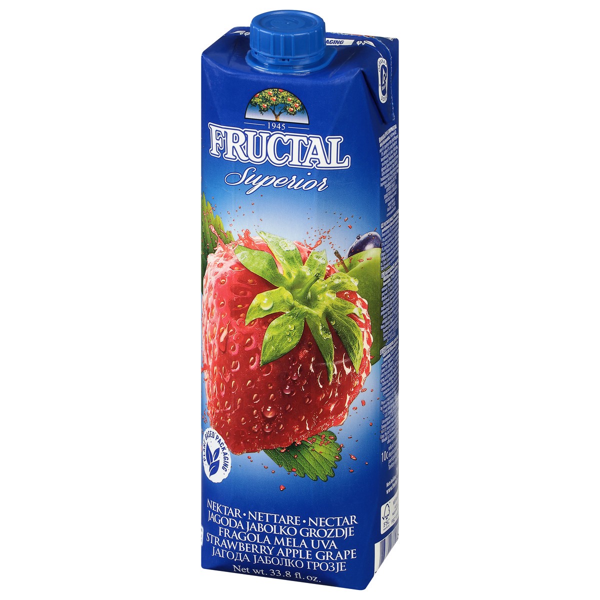 slide 3 of 9, Fructal Superior Strawberry Apple Grape Nectar - 33.8 fl oz, 33.8 fl oz