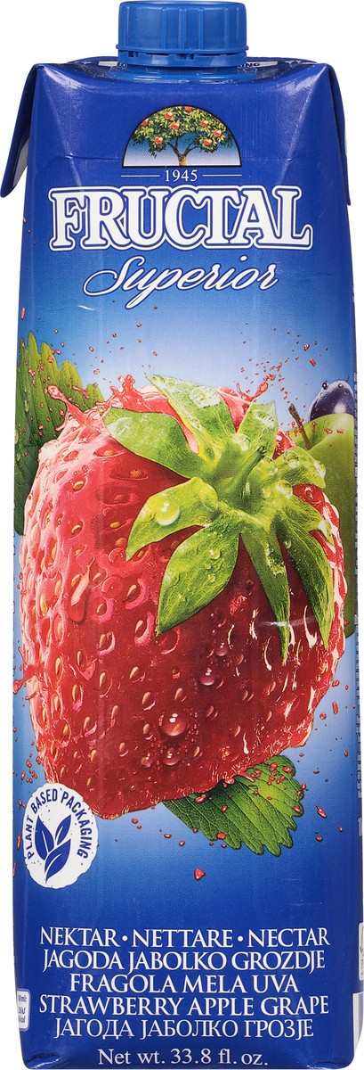 slide 6 of 9, Fructal Superior Strawberry Apple Grape Nectar - 33.8 fl oz, 33.8 fl oz