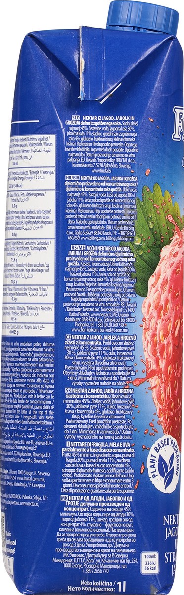 slide 7 of 9, Fructal Superior Strawberry Apple Grape Nectar - 33.8 fl oz, 33.8 fl oz