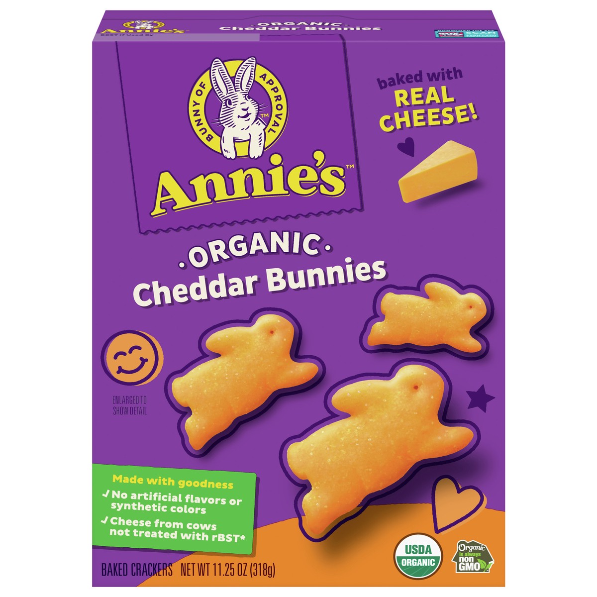 slide 12 of 13, Annie's Organic Cheddar Bunnies Baked Snack Crackers, 11.25 oz., 1 ct