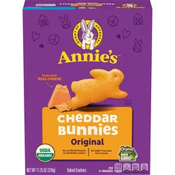Annie's Organic Cheddar Bunnies Original Baked Snack Crackers, 11.25 oz