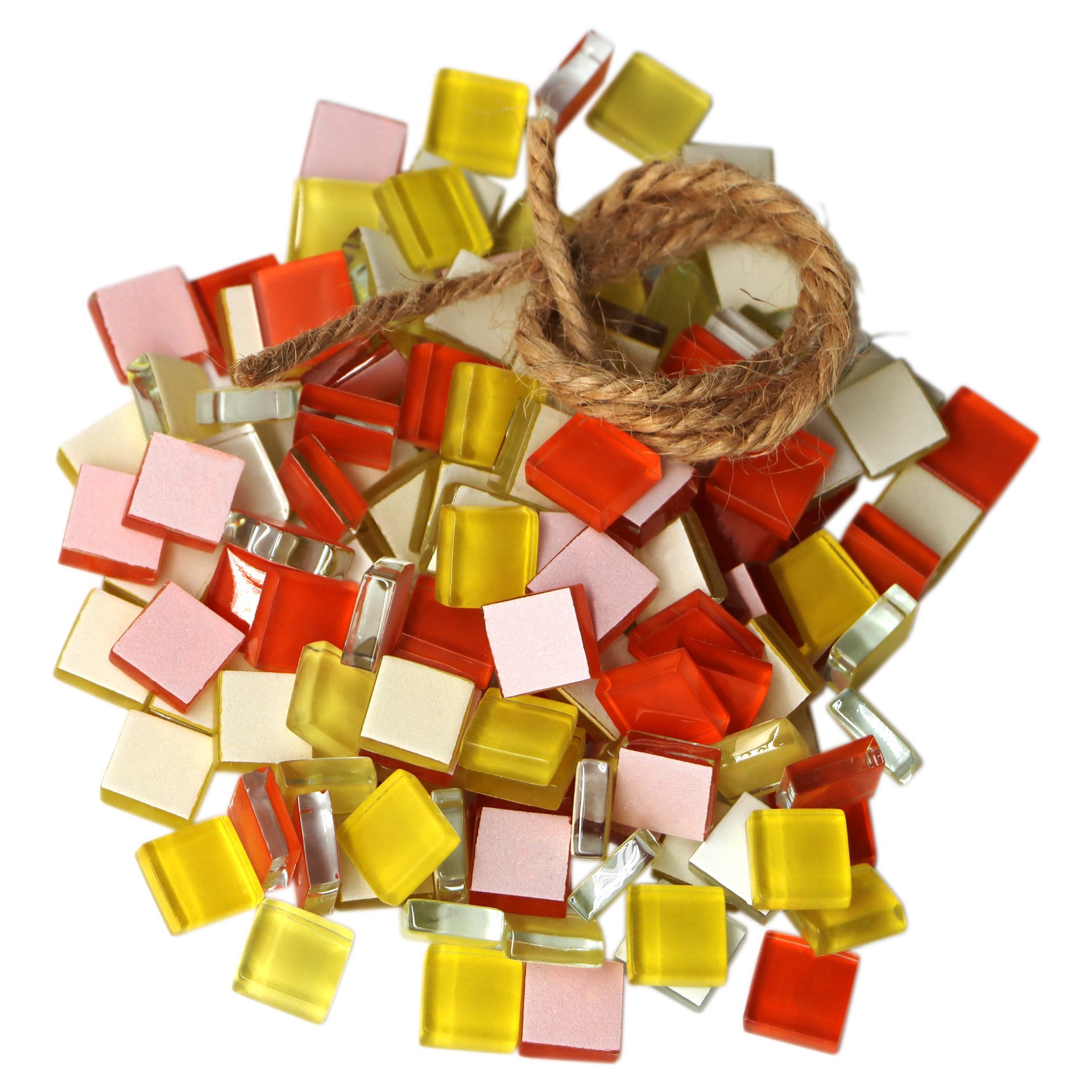 slide 4 of 4, 4" Warm Tones Mosaic Vase Kit By Make Market, 4 in