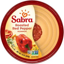 Sabra Roasted Red Pepper Hummus, 10 oz Tub