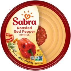 Sabra Roasted Red Pepper Hummus, 10 oz Tub