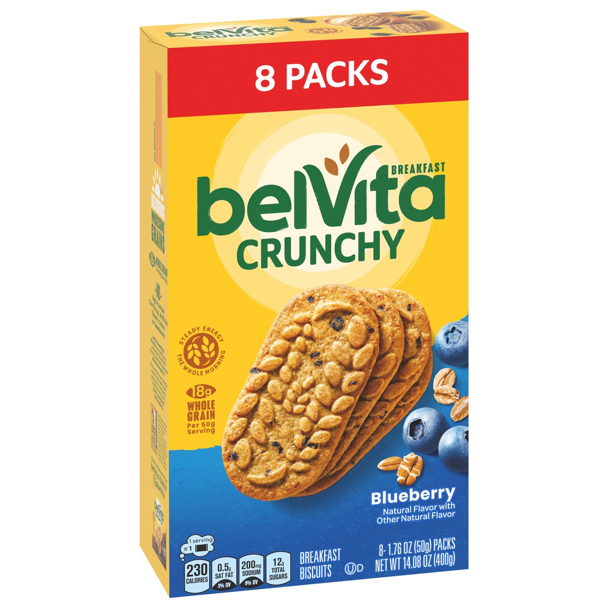 slide 2 of 9, belVita Blueberry Breakfast Biscuits, 8 packs, 8 ct