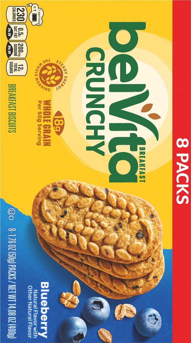 slide 5 of 9, belVita Blueberry Breakfast Biscuits, 8 packs, 8 ct