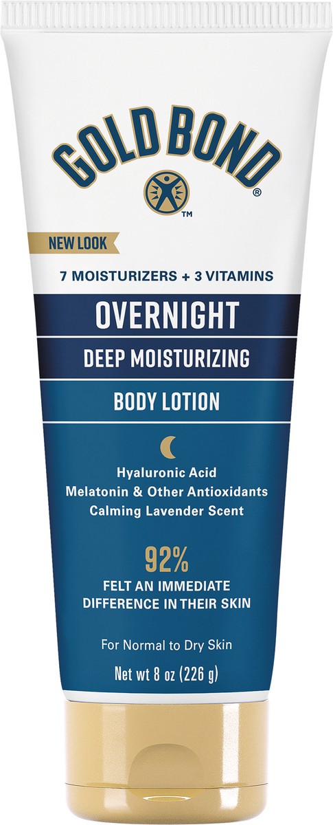 slide 5 of 5, Gold Bond Overnight Deep Moisturizing Lotion (8 Oz), 8 oz