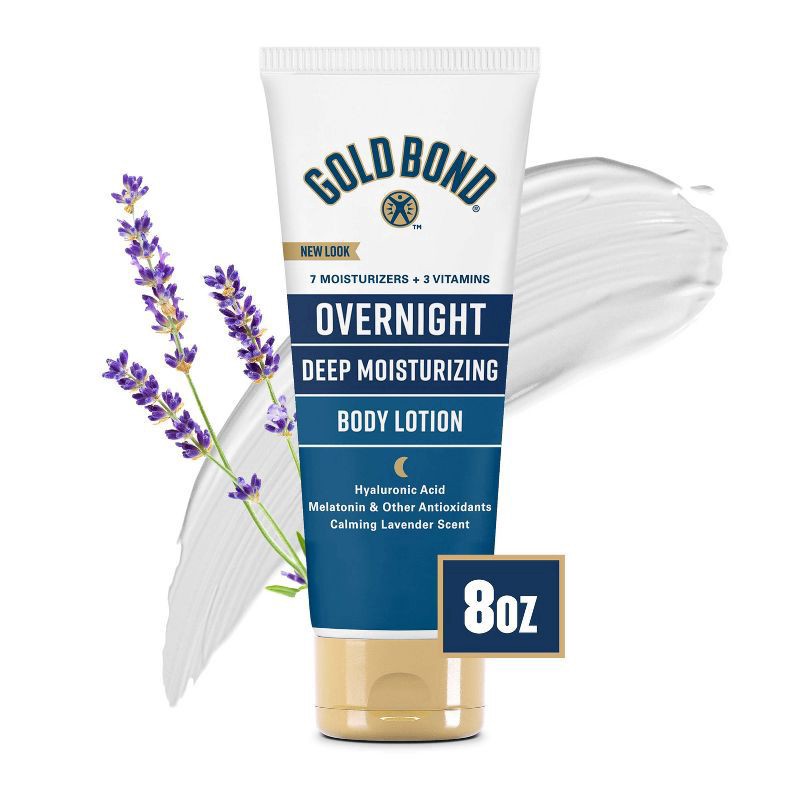 slide 1 of 5, Gold Bond Overnight Deep Moisturizing Lotion (8 Oz), 8 oz