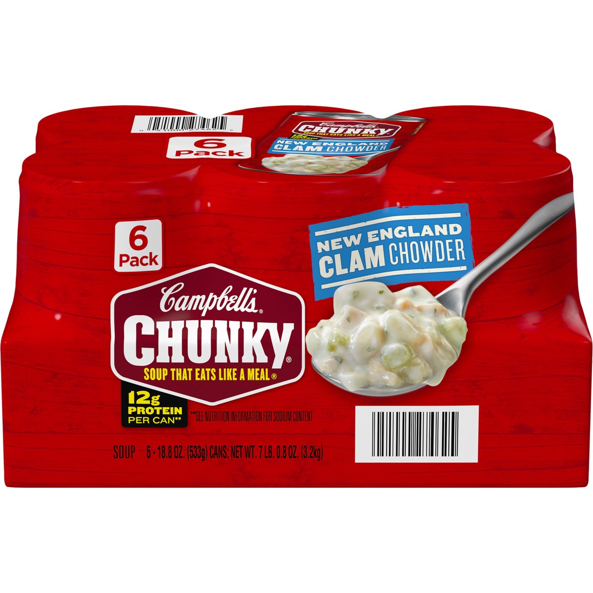 slide 4 of 4, Chunky New England Clam Chowder, 6 x 18.6 oz