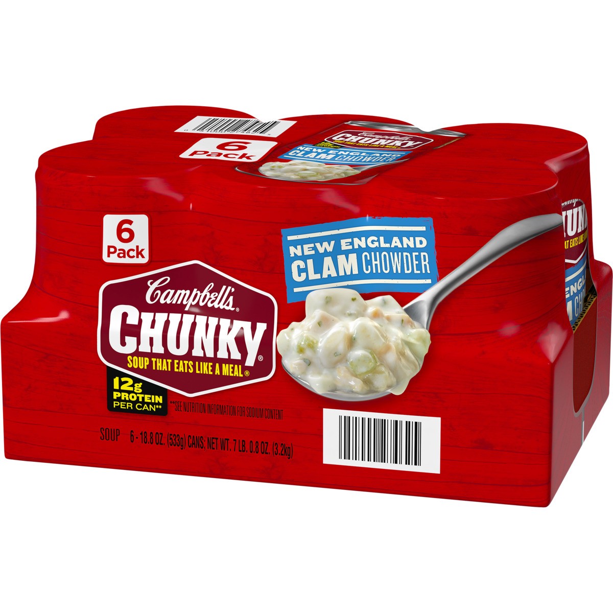 slide 3 of 4, Chunky New England Clam Chowder, 6 x 18.6 oz