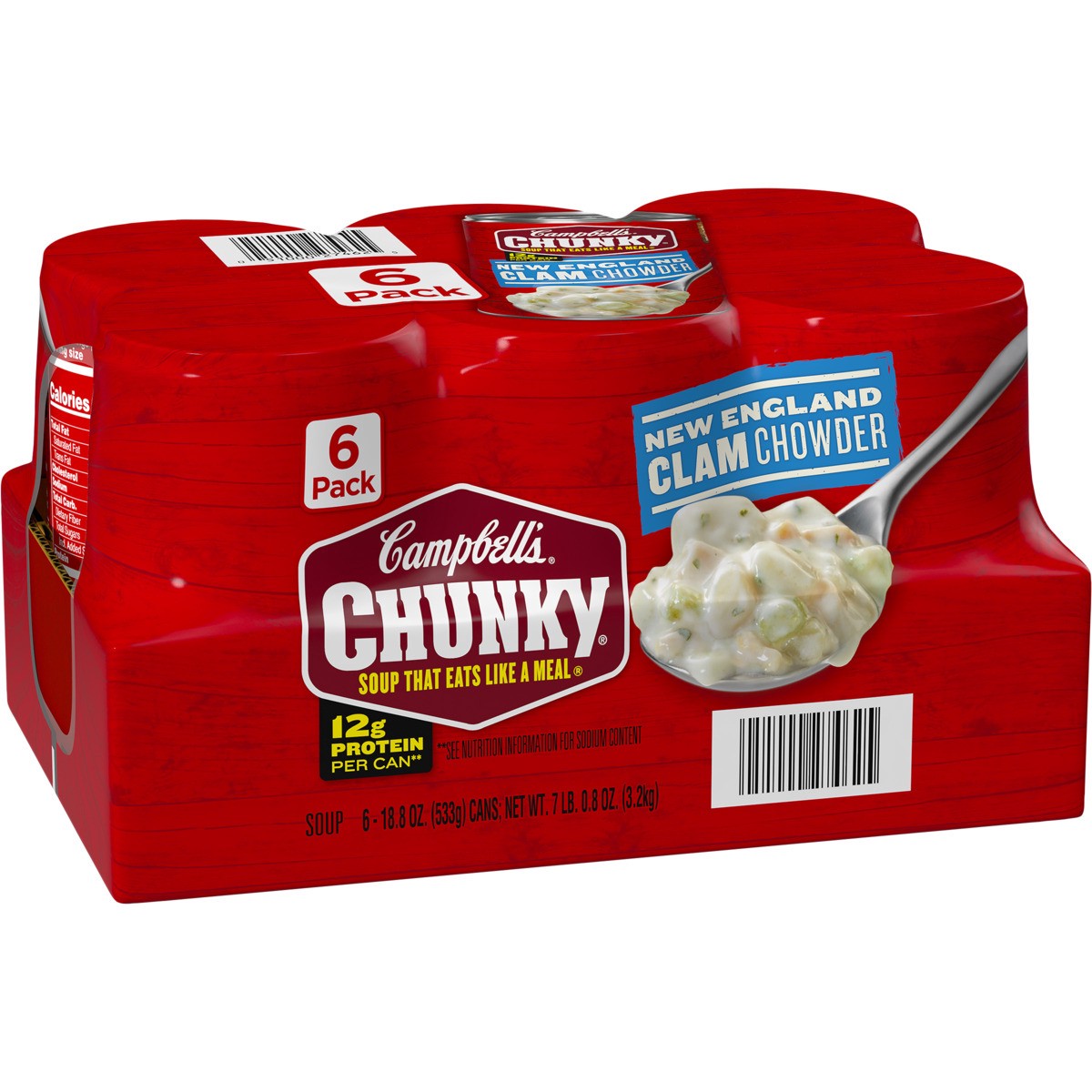 slide 2 of 4, Chunky New England Clam Chowder, 6 x 18.6 oz