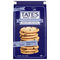 Tate's Bake Shop Blueberry Crisp Cookies, Limited Edition- 7 oz
