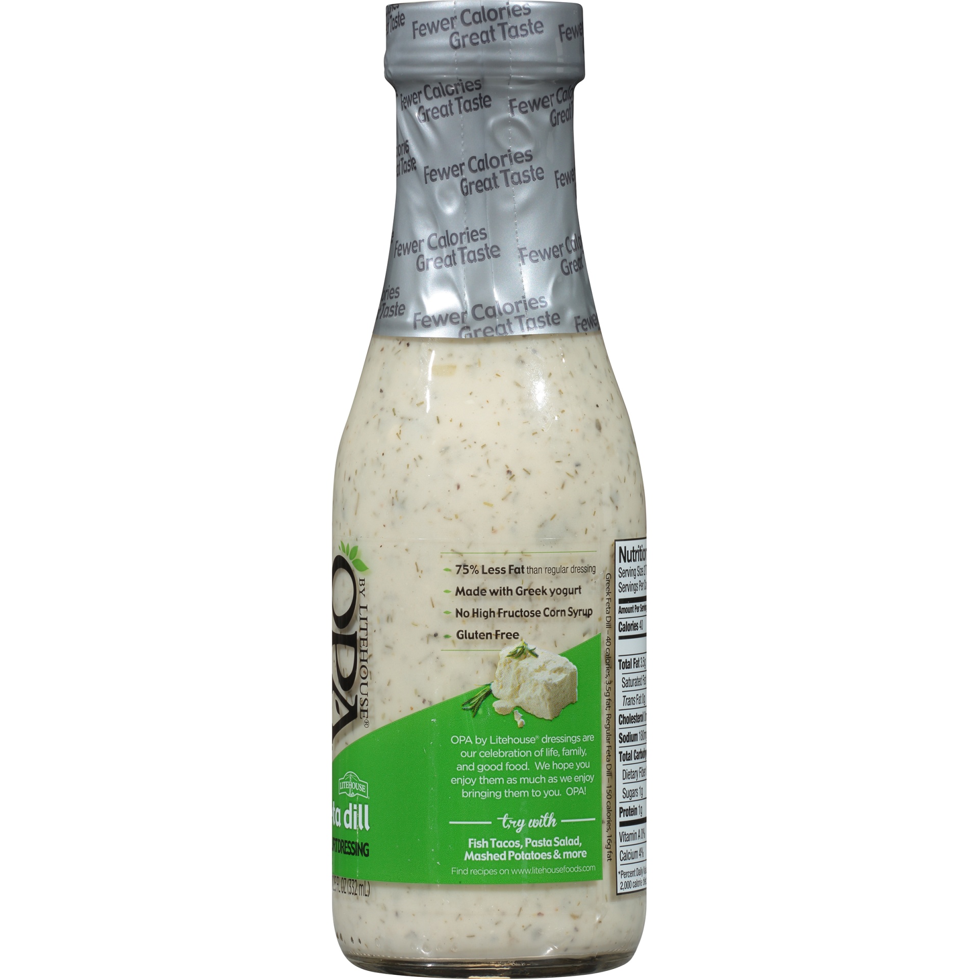 slide 3 of 6, OPA Feta Dill Greek Yogurt Dressing, 11.25 oz