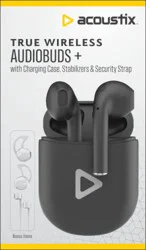 Acoustix True Charging Case & Wireless Earbuds - Black
