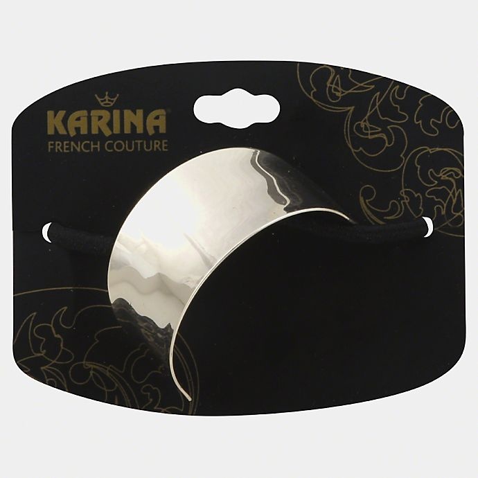 slide 1 of 1, Karina French Couture Silver Metal Hair Elastic, 1 ct