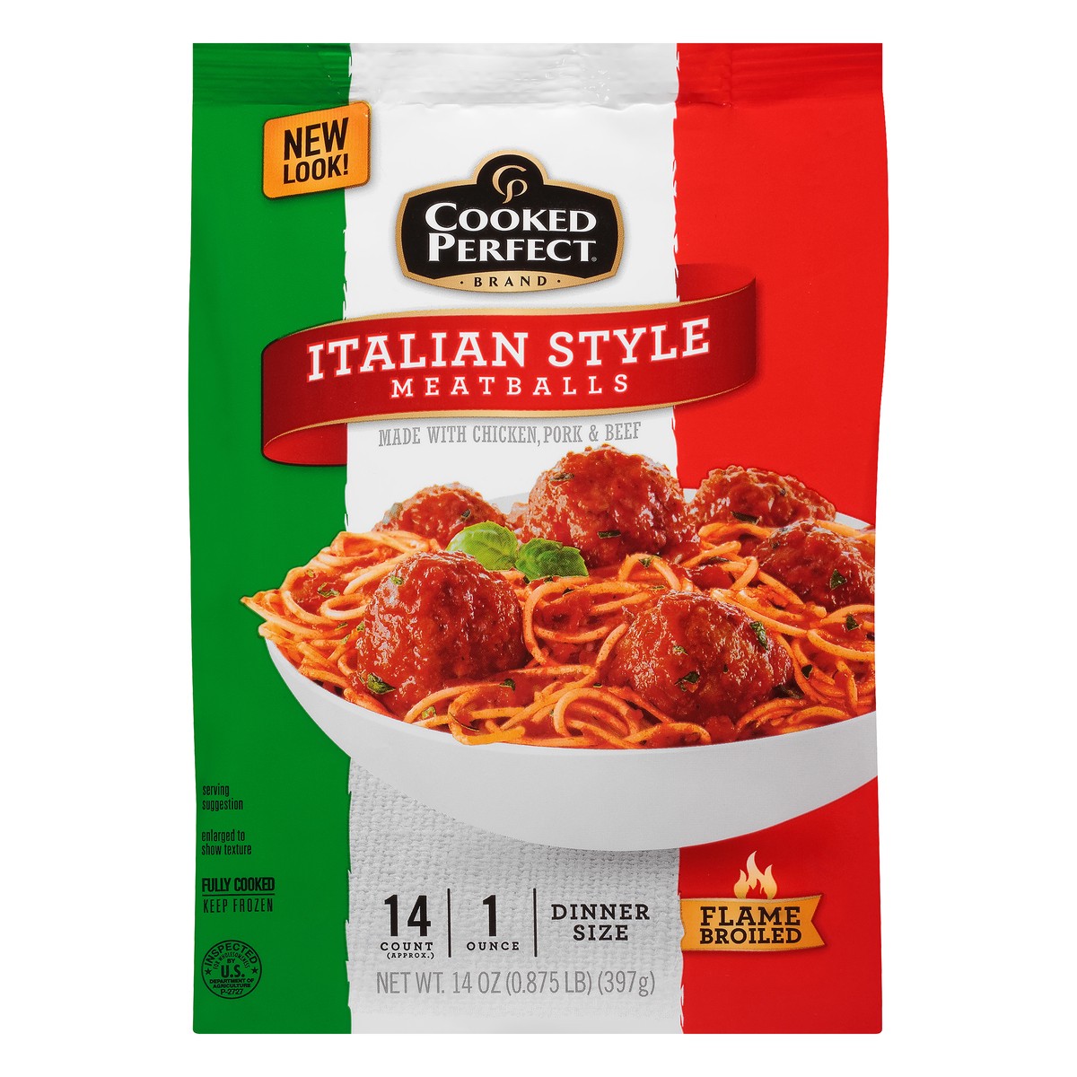 slide 11 of 11, Cooked Perfect Italian Style Meatballs 14 oz. Bag, 14 oz