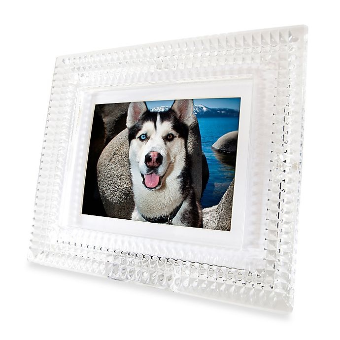 slide 1 of 1, Waterford Crystal Digital Photo Frame, 8 in