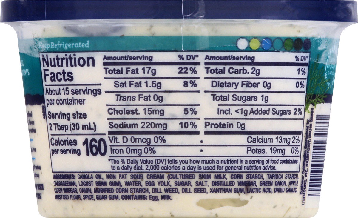 slide 4 of 9, Litehouse Dilly Dip Dip & Spread 15.5 oz, 15.5 oz