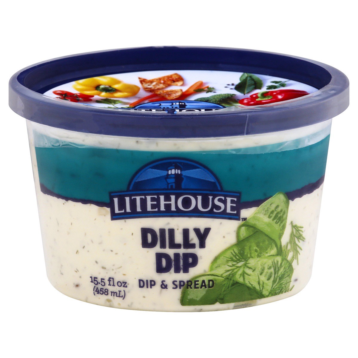 slide 1 of 9, Litehouse Dilly Dip Dip & Spread 15.5 oz, 15.5 oz