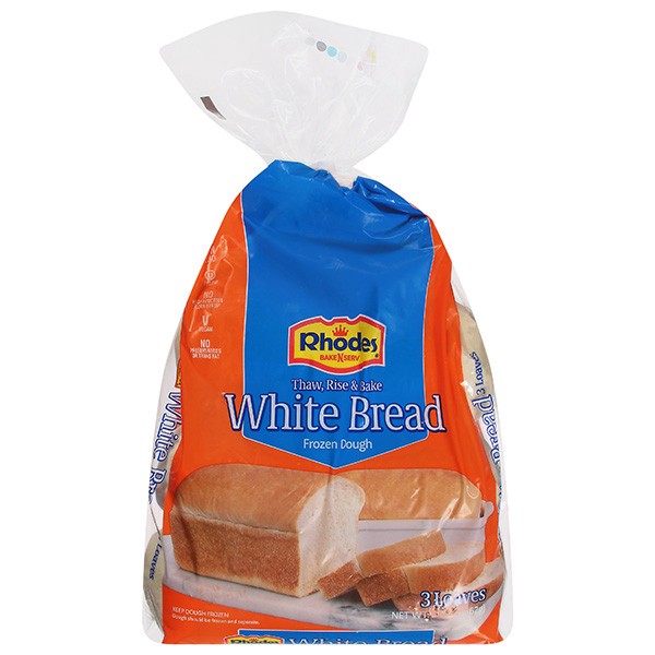 slide 1 of 4, Rhodes Bake-N-Serv Rhodes White Bread 3 ea, 3 ct