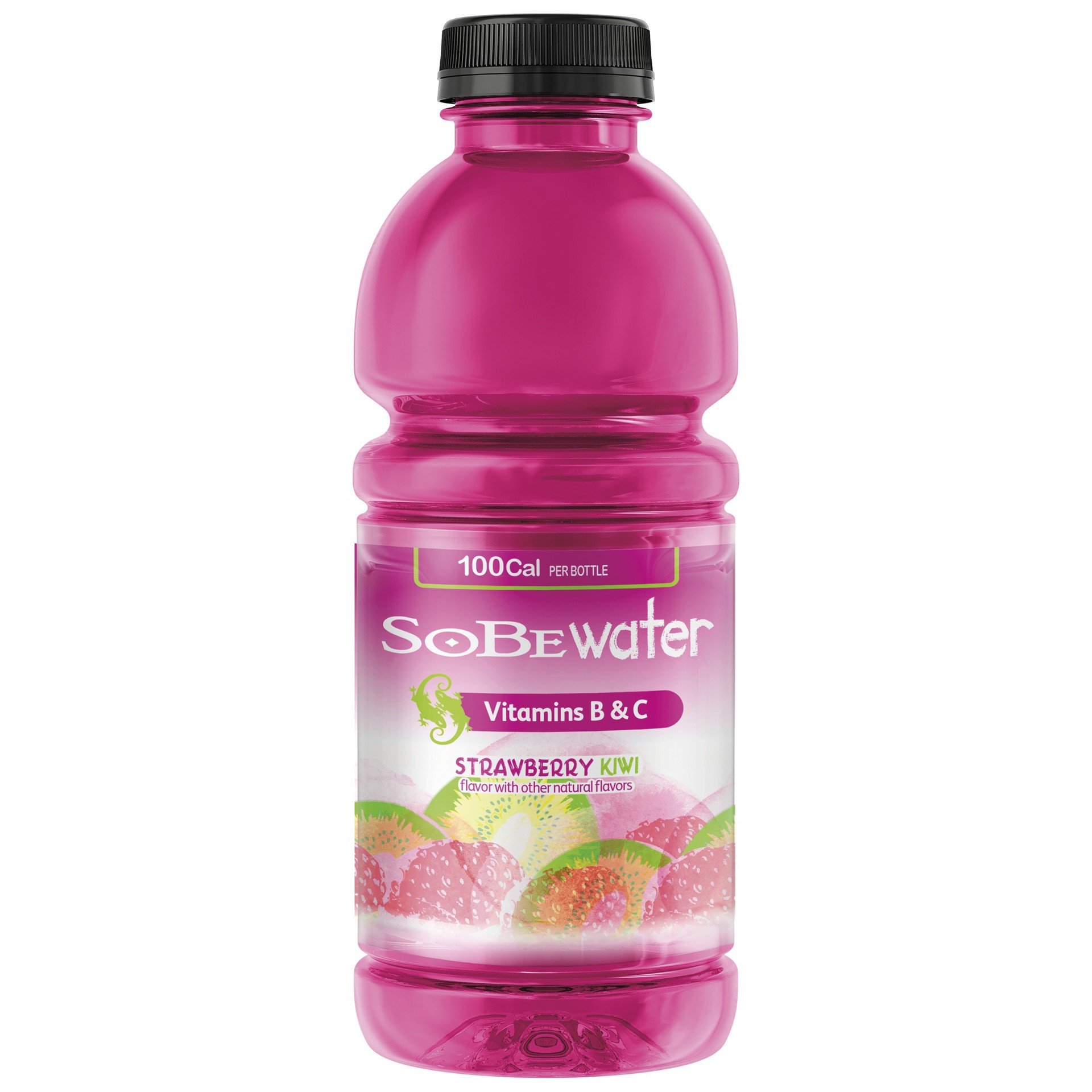 slide 1 of 2, SoBe Water Strawberry Kiwi 20 Fluid Ounce Plastic Bottle, 20 oz