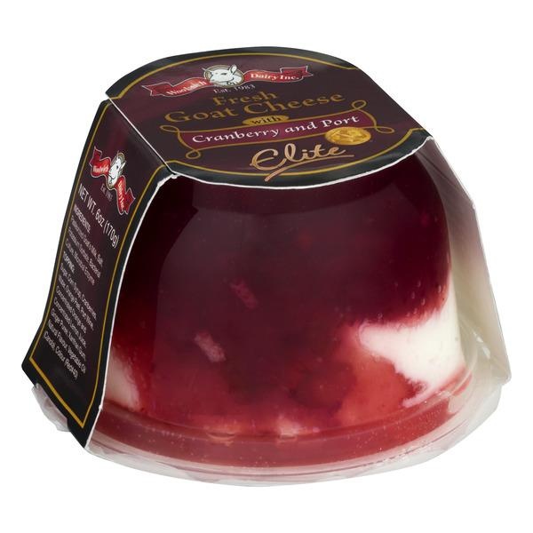 slide 1 of 1, Woolwich Dairy Elite Fresh Goat Cheese With Cranberry And Port, 6 oz