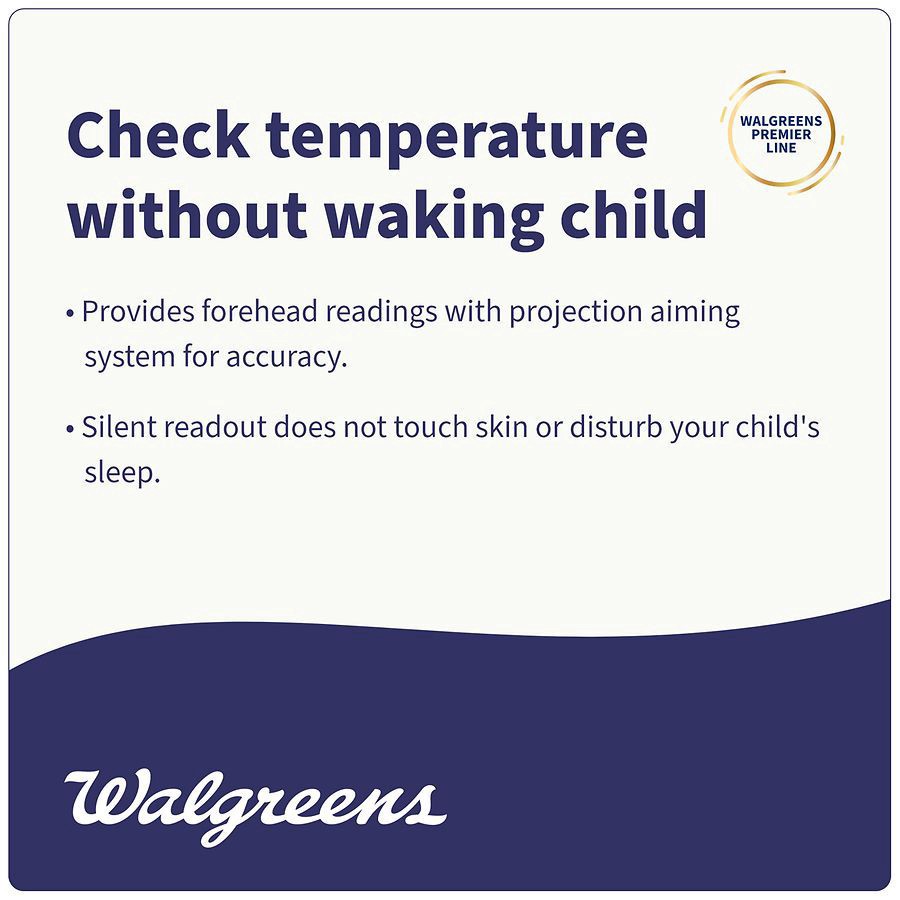 slide 3 of 5, Walgreens Temperature Projecting Non-Contact Thermometer, 1 ct