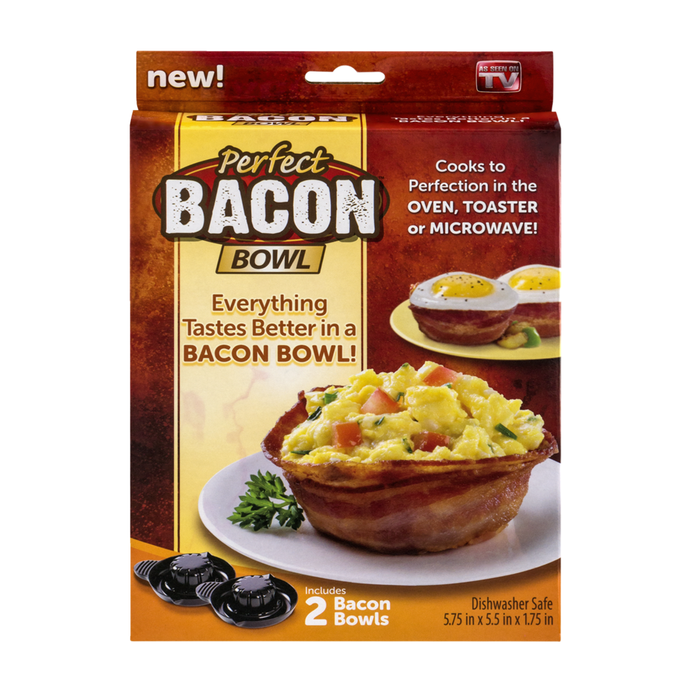 slide 1 of 1, Perfect Bacon Bacon Bowls 2 ea, 1 ct