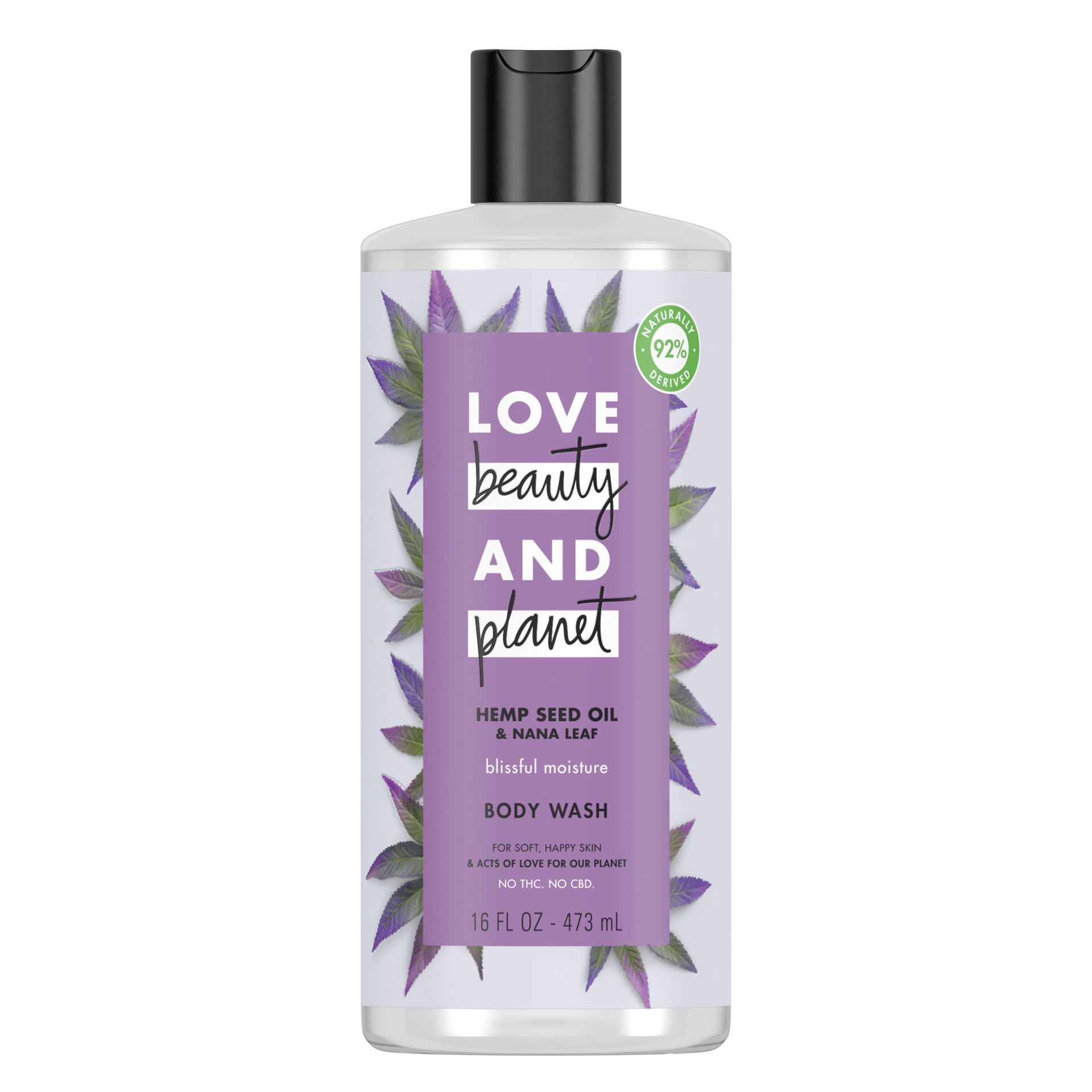 slide 3 of 4, Love Beauty and Planet Body Wash Hemp Seed Oil & Nana Leaf, 16 oz, 16 oz