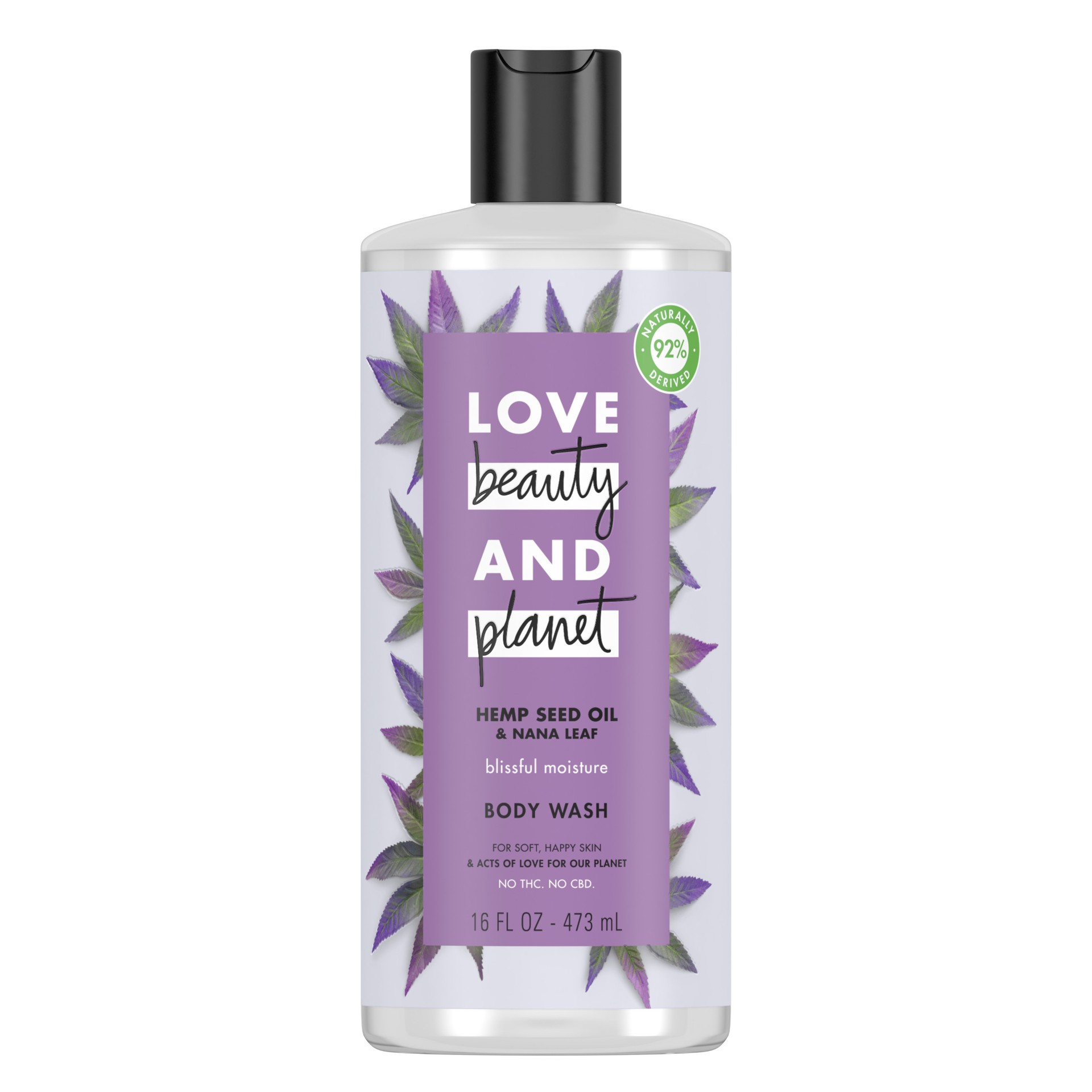 slide 1 of 4, Love Beauty and Planet Body Wash Hemp Seed Oil & Nana Leaf, 16 oz, 16 oz