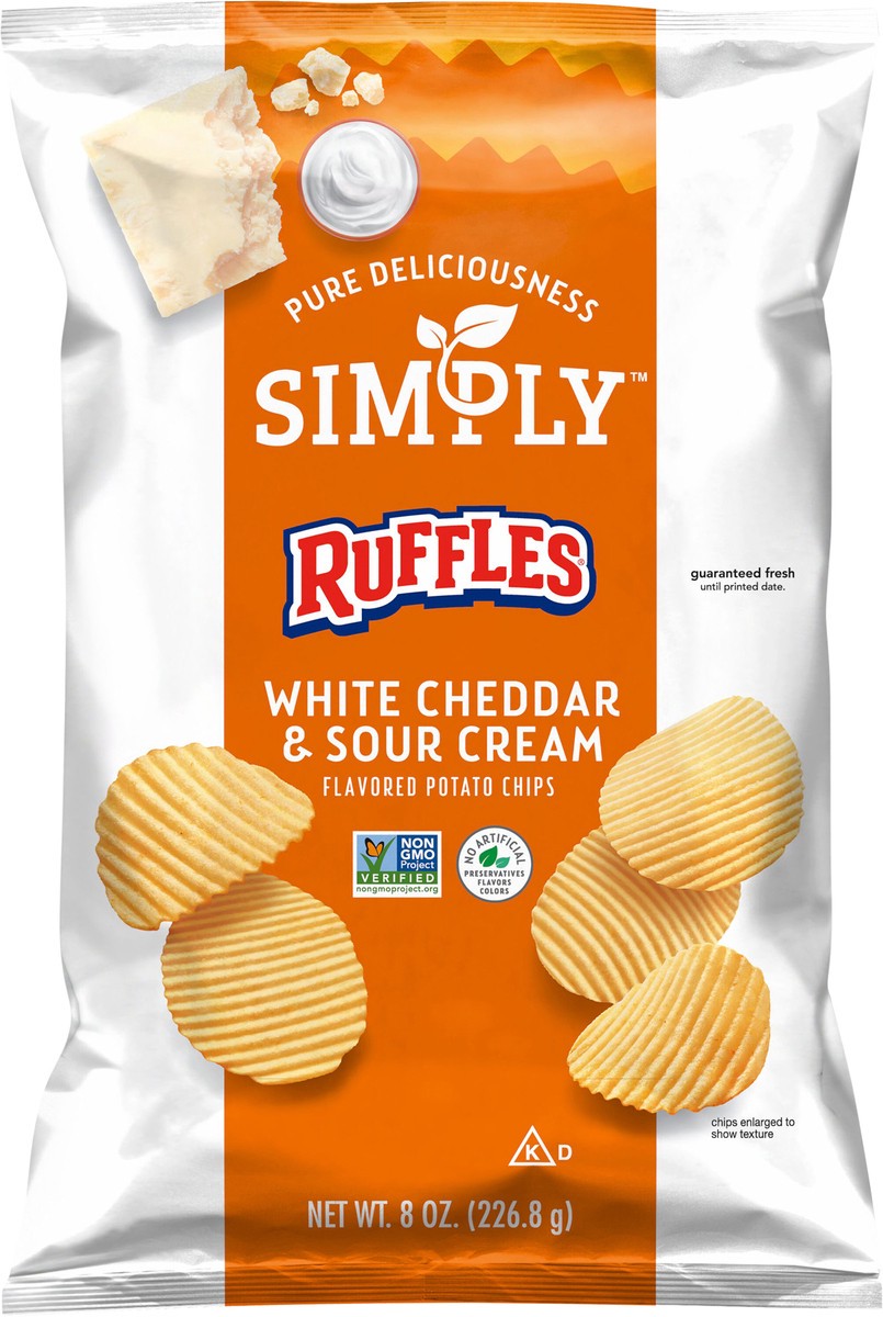slide 3 of 3, Ruffles Potato Chips, 8 oz
