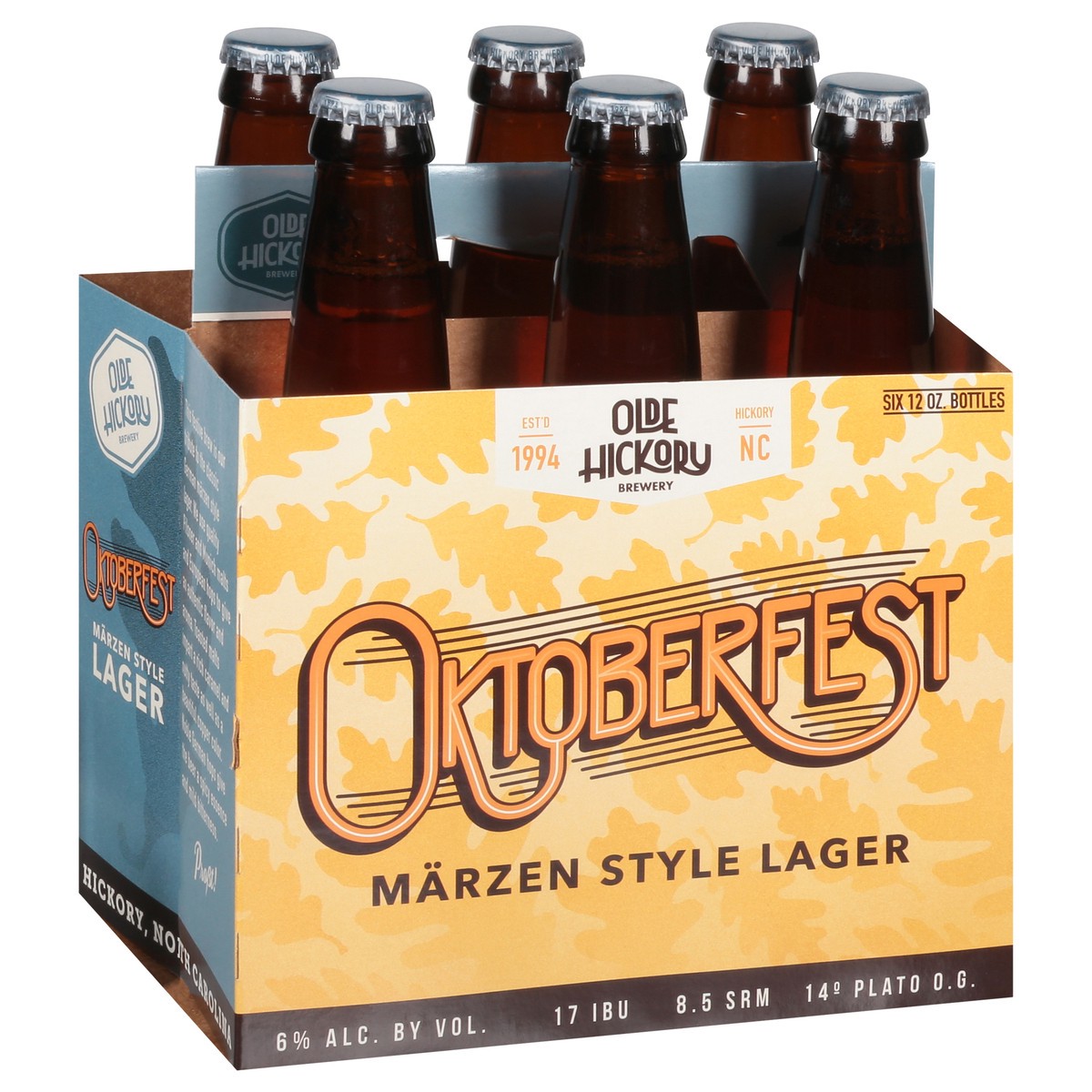slide 3 of 9, Olde Hickory Brewery Marzen Style Lager Oktoberfest Beer 6 - 12 oz Bottles, 6 ct