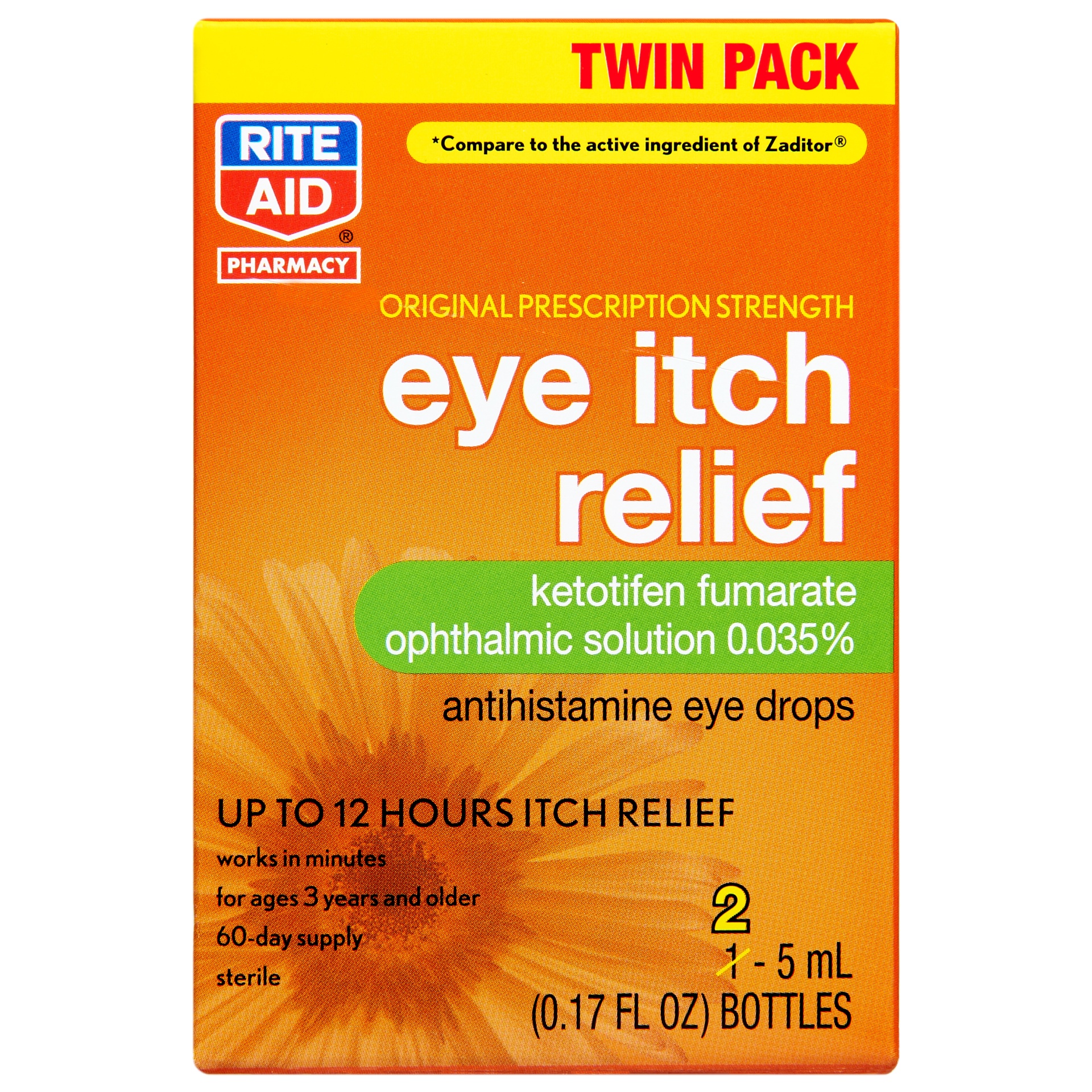 Rite Aid Eye Itch Relief Antihistamine Eye Drops, Original Prescription ...