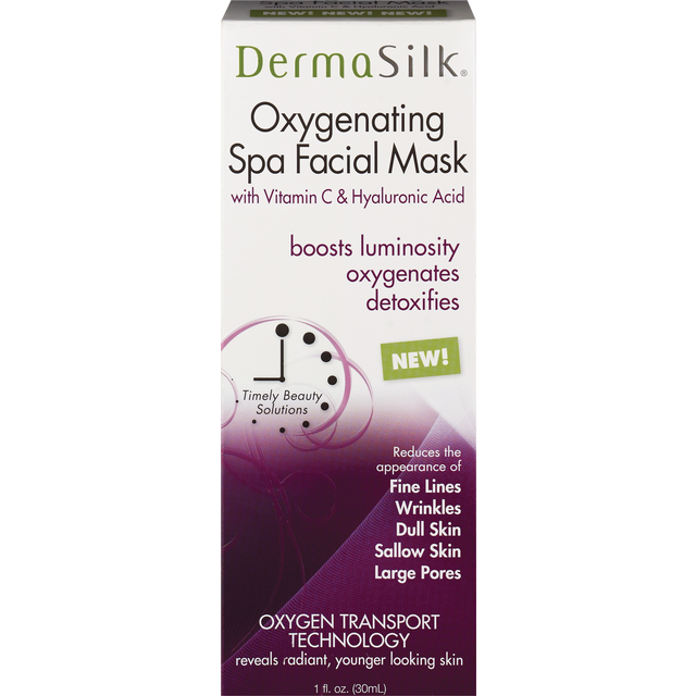 slide 1 of 1, DermaSilk Oxygenating Spa Facial Mask, 1 ct